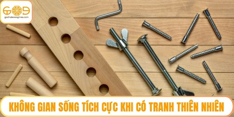 Không gian sống tích cực khi có tranh thiên nhiên