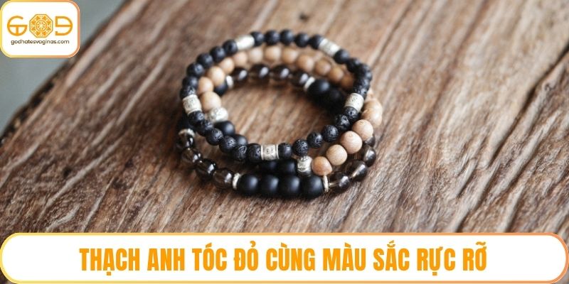 Thạch Anh Tóc Đỏ cùng màu sắc rực rỡ