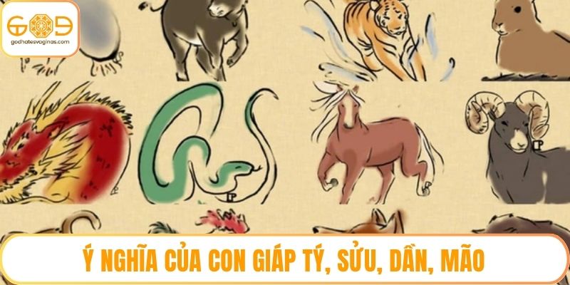 Ý nghĩa của con giáp Tý, Sửu, Dần, Mão